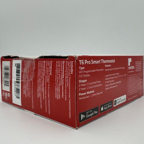 Honeywell TH6220WF2006/U T6 Pro Smart Thermostat, OPEN BOX - Picture 4 of 4